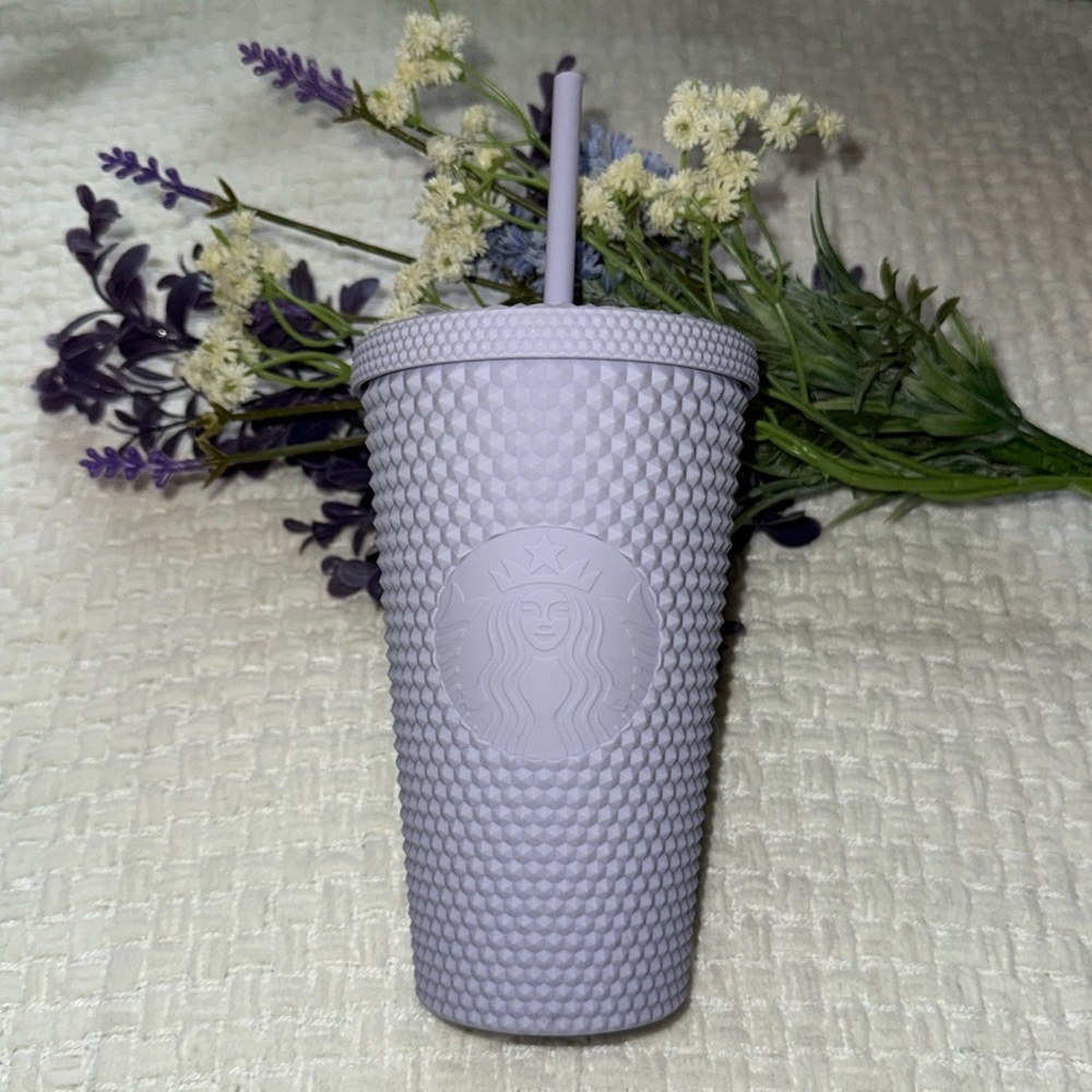 Starbucks 16 oz Lavender Studded Tumbler Travel Cup